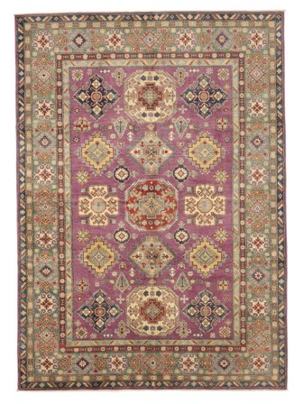 205X287 Dywan Kazak Fine Orientalny (Wełna, Afganistan) Carpetvista