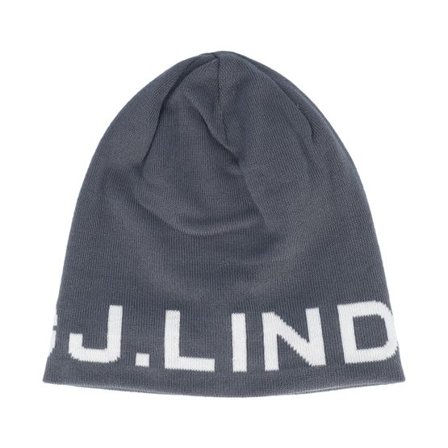 J.Lindeberg - Grå traditionalbeanie Beanie - Zac Reversible Asphalt Beanie @ Hatstore