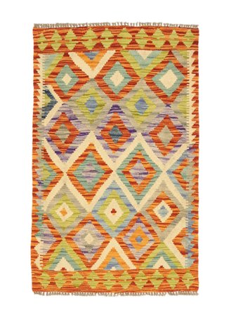 Dywan Orientalny Kilim Afgan Old Style 79X123 Pomarańczowy/Brunatny (Wełna, Afganistan)