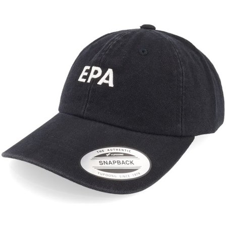 Kiosken - Svart unconstructed Keps - Epa Black Dad Cap @ Hatstore
