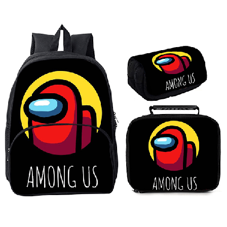 Among Us School Bag Tredelad 16" Ryggsäck Style 15