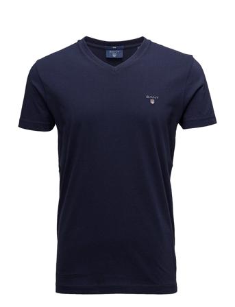 Original Slim V-Neck T-Shirt T-shirts Short-sleeved Sininen GANT