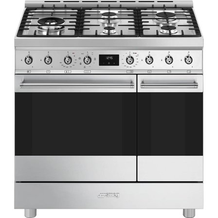 Smeg - Komfyr C92GMX2 Rustfri
