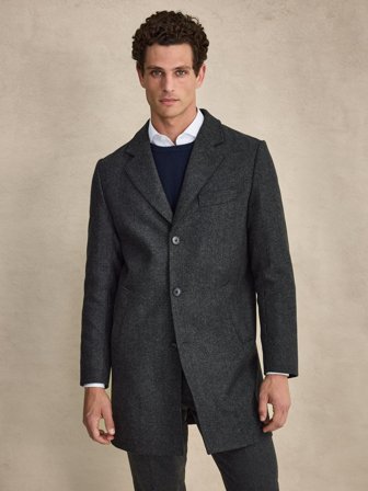 Grey Herringbone Coat