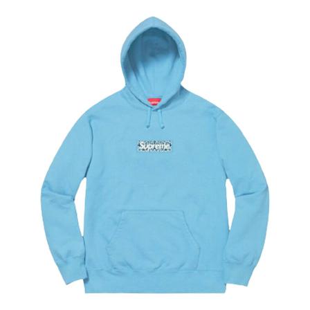 Supreme, Sweatshirt Blauw, Heren, Maat:M
