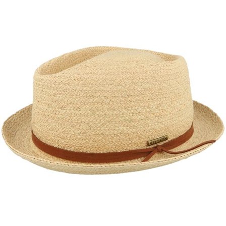 Stetson - Beige straw Hatt - Diamond Raffia Natural Straw Hat @ Hatstore