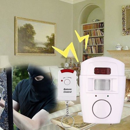 Nytt trådløst sikkerhetsalarmsystem med PIR-bevegelsessensor