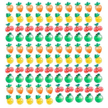 100 stk. Frukt Resin tilbehør for DIY Scrapbooking