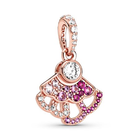 Pandora rosaguld krone vedhæng løse perler piger perlebesat. 9