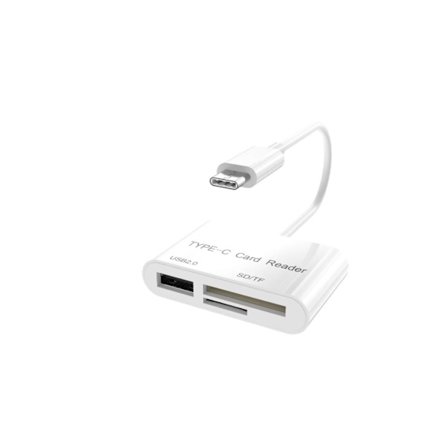 Kortläsare USB Typ-C till SD/MicroSD + USB