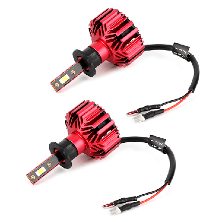 2 st 10000LM 60W Super Ljus Bil LED Strålkastare Konverteringskit Strålkastare Glödlampor för H3