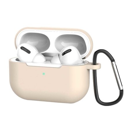 Beige Apple AirPods Pro Cases Stødtæt beskyttende case silikone