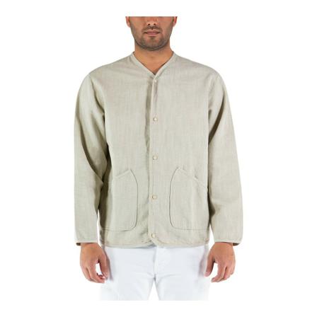 Universal Works, Casual Shirts Beige, Heren, Maat:S