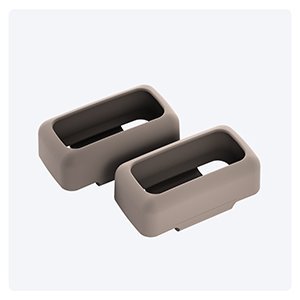 Tractive GPS Cat Mini Gummiklemme, Brun, 2 stk