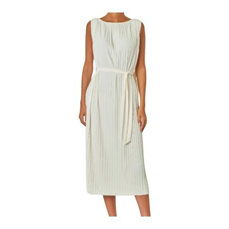 Max Mara Midi Klänning vit, Dam, Dam, Storlek: L