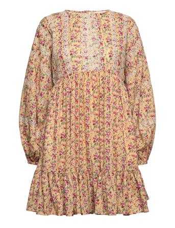 Cotton Slub Relaxed Dress Kort Kjole Multi/mønstret By Ti Mo