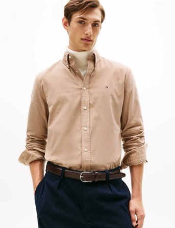 Tommy Hilfiger Solid Corduroy Rf Shirt - Beige - S