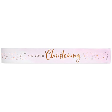 Banner On Your Christening Lyserosa