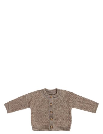 Cardigan, Ao Elephants, Merino Wool, Brown Beige Smallstuff