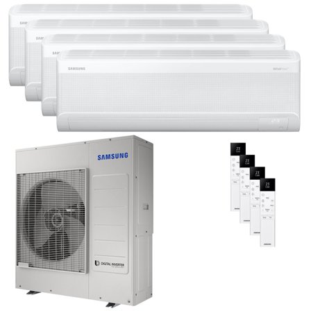 Condizionatore Samsung Windfree Elite S2 quadri split 12000+12000+12000+12000 BTU inverter A++ wifi unità esterna 10 kW