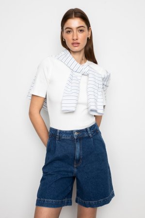 CAMILLA PIHL - Jason Shorts - Washed Dark Blue Size36