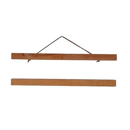 3x Magnet Træbilledramme DIY Foto Poster Maleri Ophæng 50cm Teaktræ