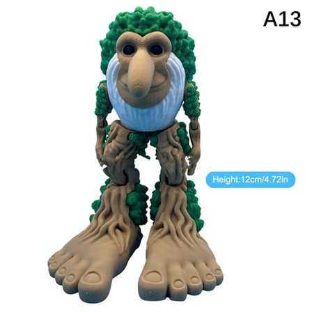 Italiensk Brainrot Leksak 3D-Printad Docka Tung Tung Sahur Figur Tra