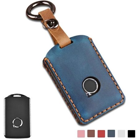 1 stk (Blå) Bilnøkkelveske for Volvo S90 V90 XC90 XC60 XC40 Bil