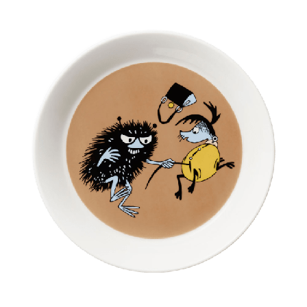 Arabia Mumin tallrik 19 cm Stinky i farten Skålar Brun