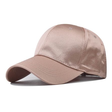 Klassisk baseballcaps i lyse farger, sateng baseballcaps, lys rosa