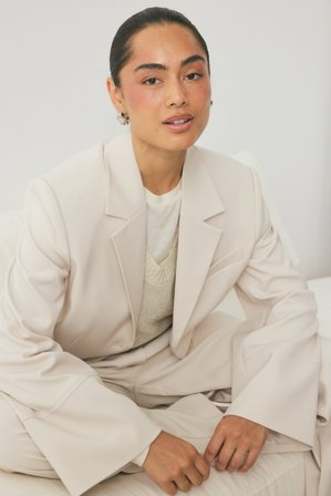NA-KD Blazer oversize - Blazer ajusté - OffBlanc - EU 42