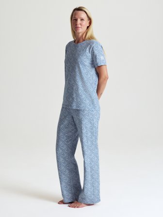 Polarn O. Pyret Kortärmad pyjamas LIBERTY vuxen - XL - barnkläder - blue