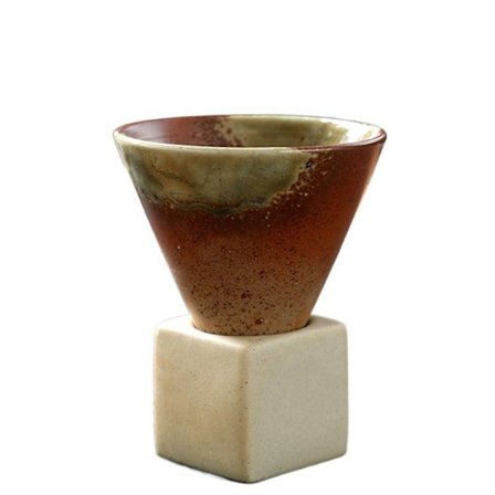 Keramisk kaffekop Konisk tekop GRØN