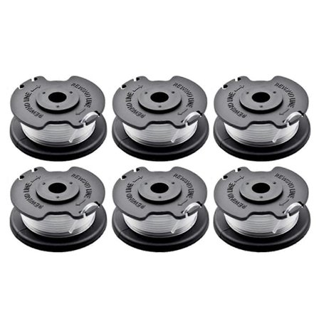 6 stk. TLE-03 Spole til Einhell GE-CT 18/28 Li TC/GE-CT 18/28 Li Græsslåmaskine Nylon Trimmer Trådspole