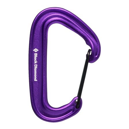 Black Diamond MiniWire Carabiner Mountaineering equipment Purple OneSize