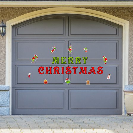 Glædelig Jul Garageport Dekorationer Magnetiske Klistermærker Magneter Køleskab til Bil Mærkat Udendørs Jul Hjem DIY Indretning (Klassisk Stil)