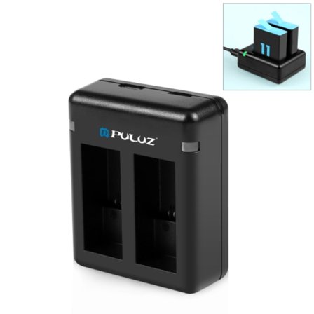 USB-laddare med dubbla batterier för GoPro HERO12 Black /11 Black /10 Black /9 Black