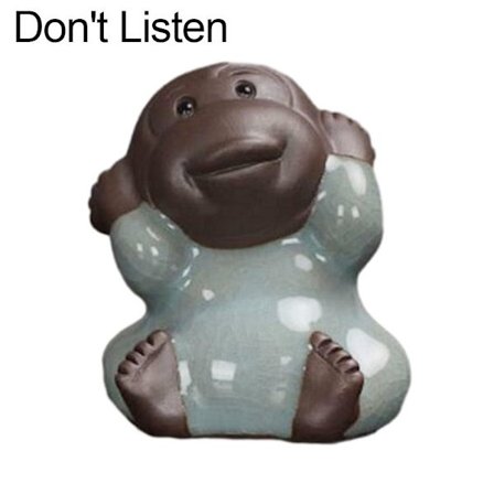 Apina koristeet Apina hahmot ÄLÄ KUUNTELE ÄLÄ KUUNTELE