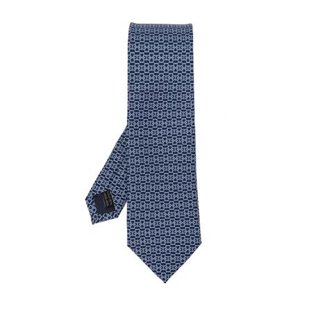 Salvatore Ferragamo Silk tie , Blauw , Heren , Maat: ONE Size Stropdassen & Strikjes