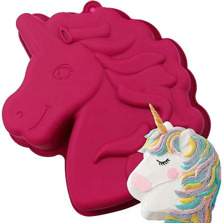 Silikonformer Enhjørning Bakeform Kakeform Silikon 3d Kakebakeform Mousse Sjokoladeformer Motiv Bakeformer Gelé Dessert Såpe (FMY)