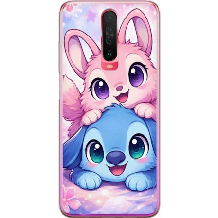 Kompatibel Mobilcover til Xiaomi Xiaomi Redmi K30 Sød kawaii illustration med pink og blå fantasidyr, store øjne og bløde farver perfekt til børn