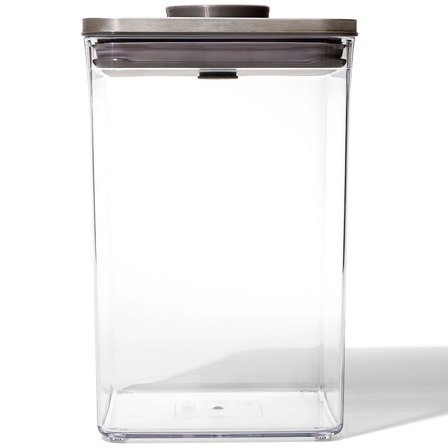 Oxo POP Nelikulmainen Steel Beholder 4,2 litraa