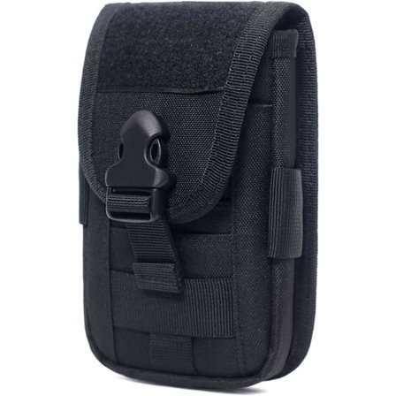 Taktiikka-puhelinvyölaukku EDC - Vyölaukku kaksinkertaisella tuella ja MOLLE-järjestelmällä vyön kiinnittämiseen metsästykseen ja vaellukseen