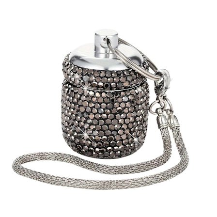 Vandtæt Ugentlig Pilleæske Robust Aluminium Rejseorganisator til Medicin og Kosttilskud med Nøgleringsvedhæng farve