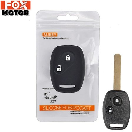 2-knappars silikonbilfjärrkontrollnyckelskalfodral för Honda Civic Accord Pilot Fit Crv S2000 Stream Crosstour Insight Cr-z