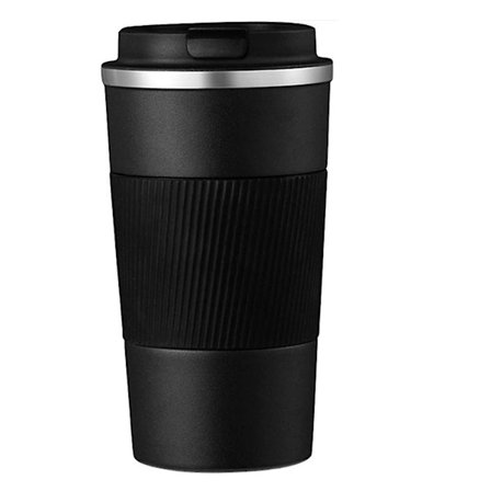 Resanvändbar Isolerad Kaffe Mugg Vakuum Isolerad Rostfritt Stål Termos