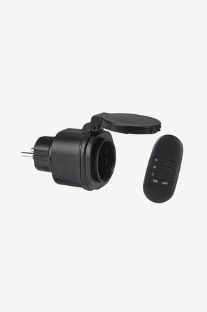 PR Home - Fjernafbryder 1-pak, udendørs, 6 cm - Sort - Tilbehør - Fra Homeroom