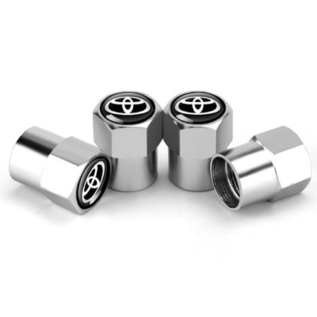 Sopii Toyota Camry Corolla Ralink New Highlander RAV4 Reiz -venttiilihattu rengasventtiilihattu (hopea [2 sarjaa 8])