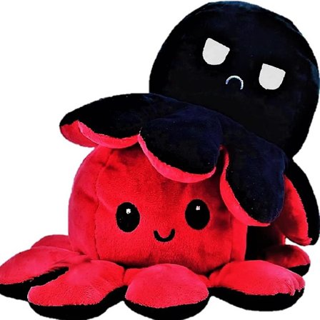 Vendbar Blæksprutte Søde Plysdyr 20cm