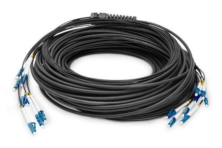 Digitus Breakout cable 8 Fiber SM G.657.A1 LC/UPC-LC/UPC universal Color black 100m IN
